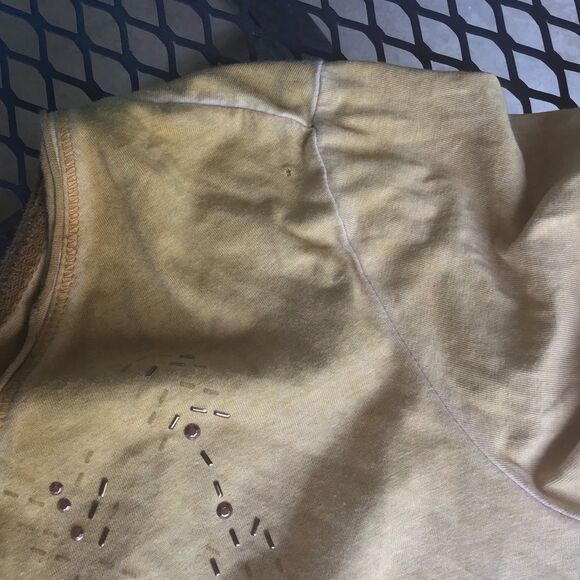 CECIL Peasant Bohemian Embroidered Yellow Long Sleeve Tunic - Picture 9 of 10